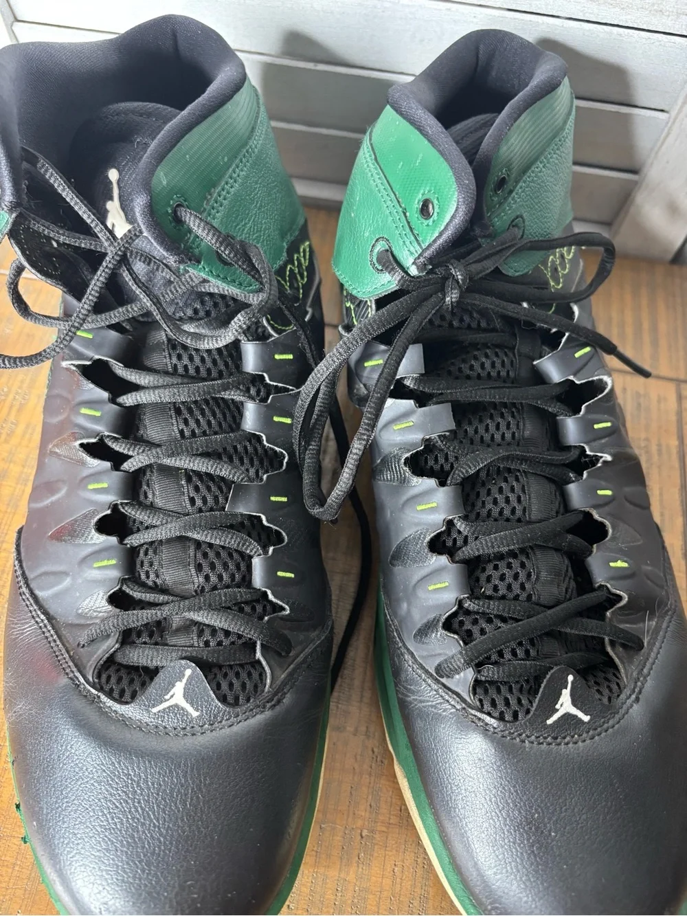 Jordan Prime Fly Black Electric Green Men’s Basketball Shoes Size 16